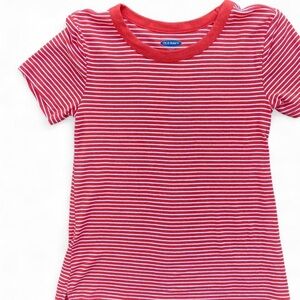 Old Navy | Red and white striped tee